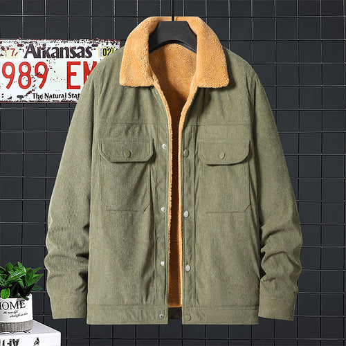 Herren Cordjacke mit weichem Fleecefutter Drune
