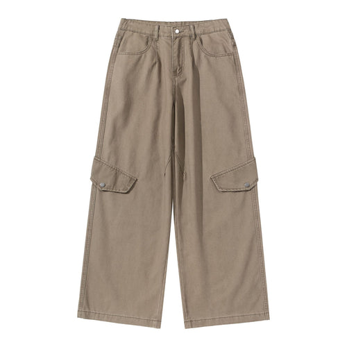 Damen Cargo‑Culotte mit hoher Taille, weitem Bein und Klappentaschen Drune