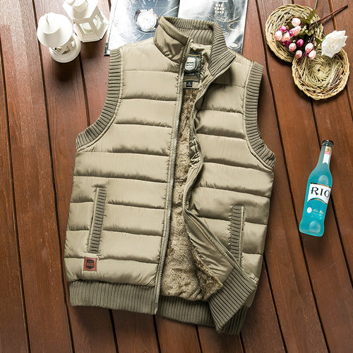 Herren Gepolsterte Thermo‑Steppweste mit Teddy‑Fleece‑Futter und Rippenbündchen Drune