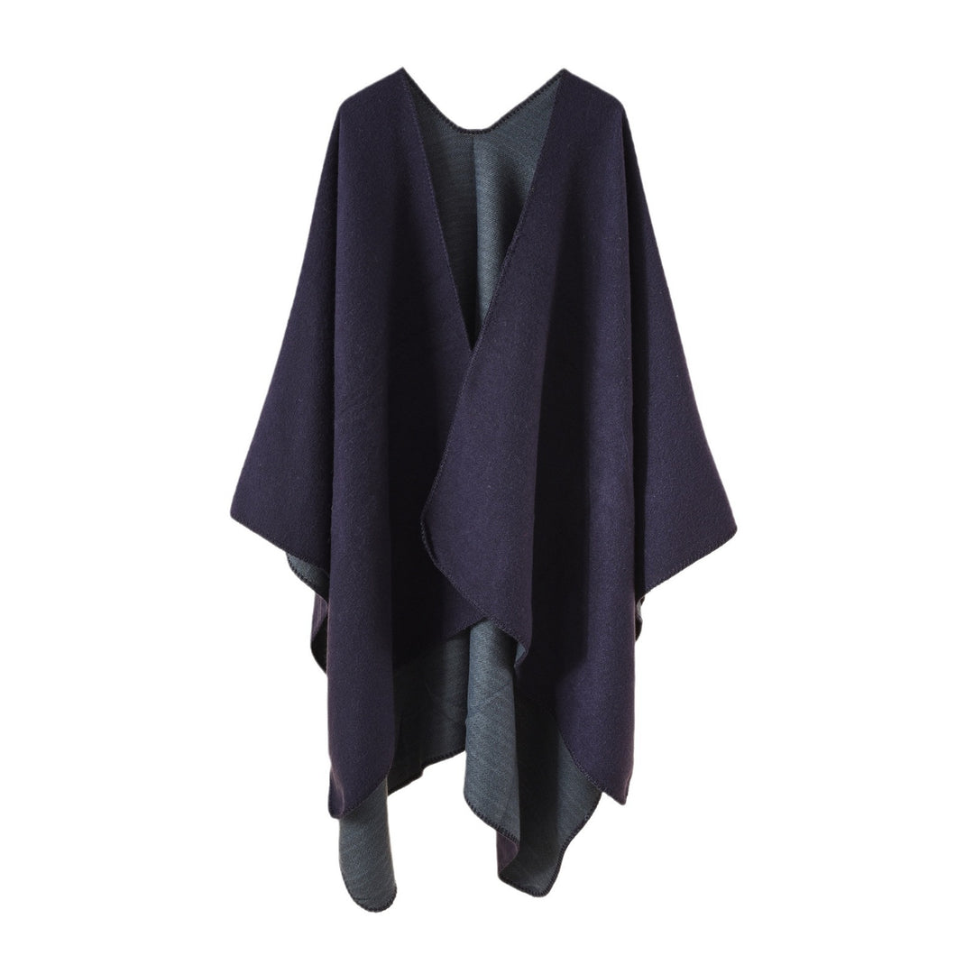 Damen Strickponcho mit asymmetrischem Schnitt und hoher Warmhaltefunktion Drune