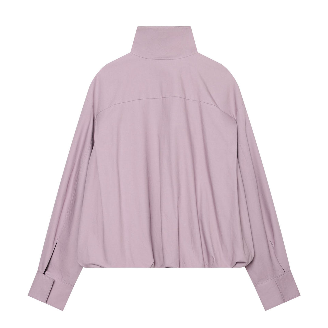 Damen Leichte wattierte Windjacke mit Stehkragen und Polka‑Dot‑Print Drune