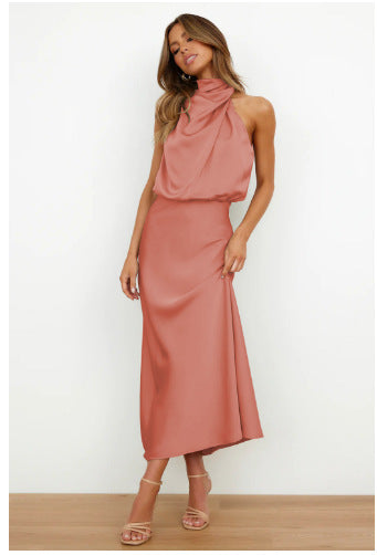 Damen Maxikleid mit Wickeloberteil Drune