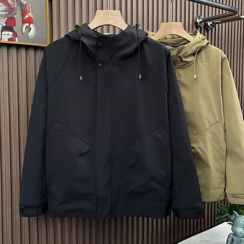 Herren Modische Kapuzenjacke mit vielseitigen Taschen Drune