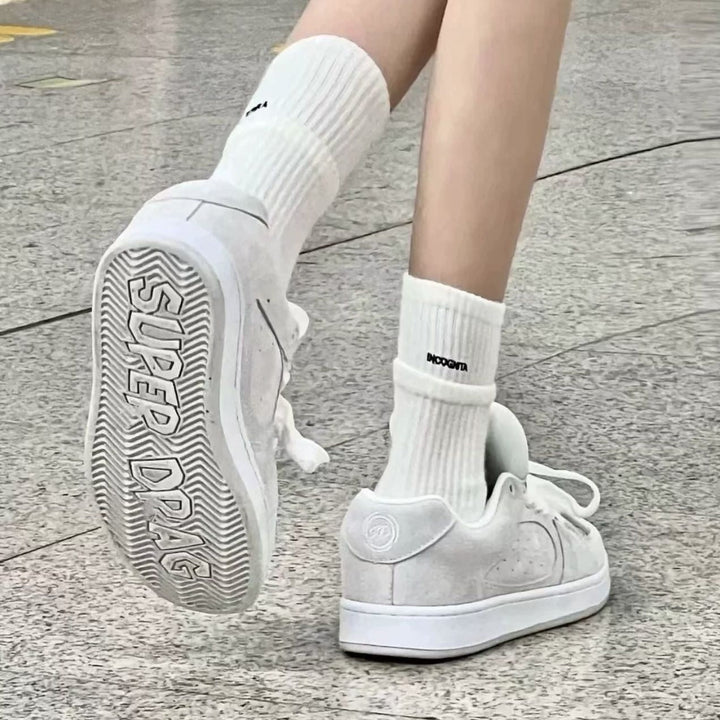 Damen Modische Sneakers mit hochwertiger Wildleder-Oberfläche und weichem Fußbett Drune