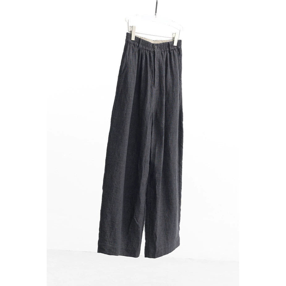 Damen Weit geschnittene Leinenhose Drune