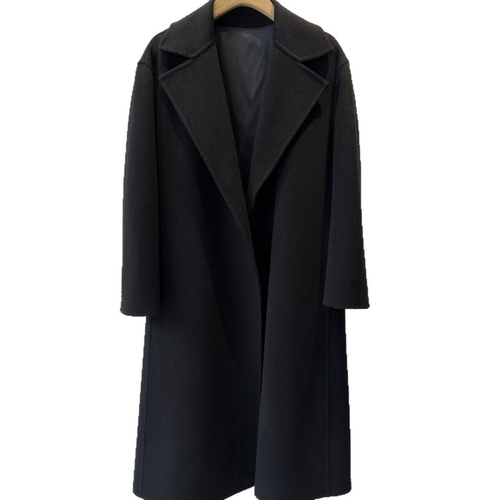 Damen Schicker Maßgeschneiderter Wollmischmantel Drune