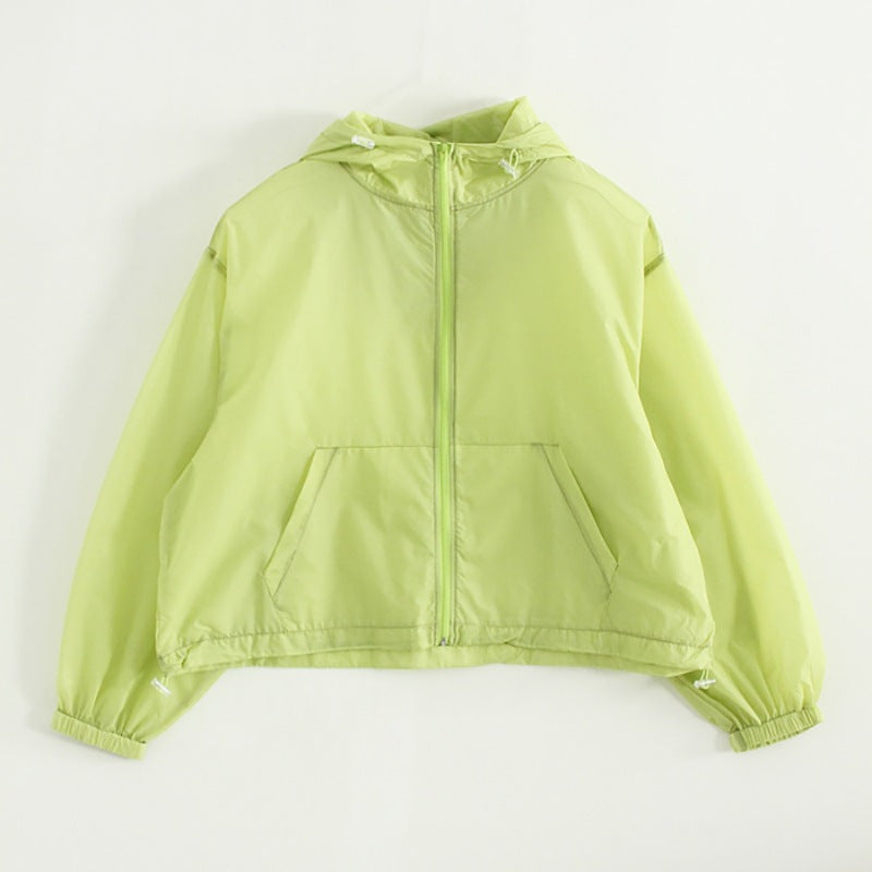 Damen Leichte Funktionsjacke mit Kapuze Drune