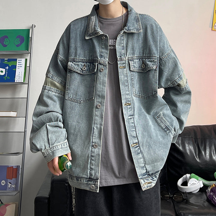 Herren Lässige Denimjacke Drune 1788342483