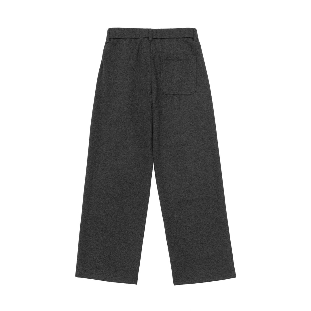 Damen Hochtaillierte weite Jersey-Hose mit Bundfalten und Eingrifftaschen Drune