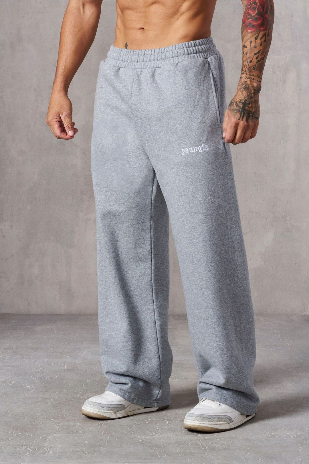 Herren bequeme Trainingshose mit verstellbarem Bund und Seitentaschen Drune