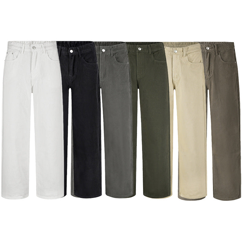 Herren Weitgeschnittene Five‑Pocket‑Denimhose im geraden Palazzoschnitt Drune