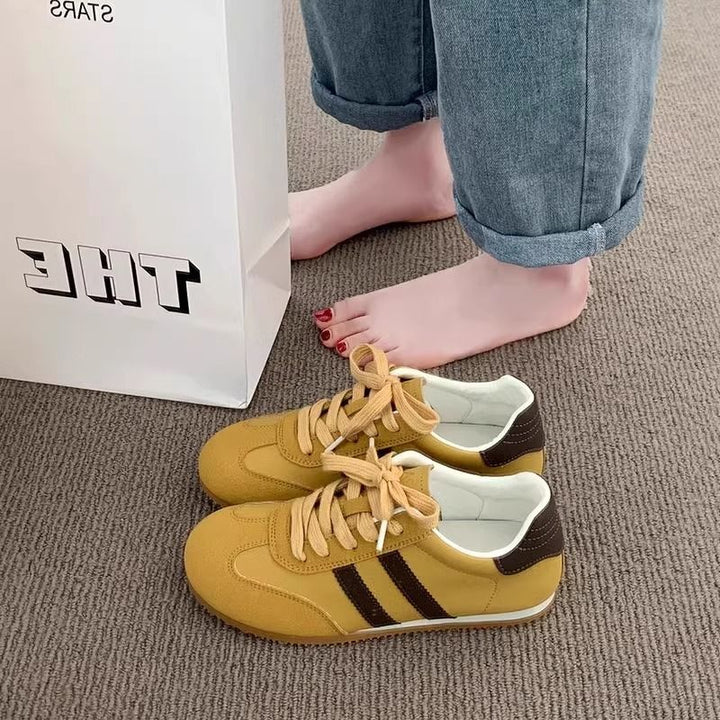Damen Sportliche Sneakers mit hochwertiger Wildleder-Oberfläche und atmungsaktivem Innenfutter Drune
