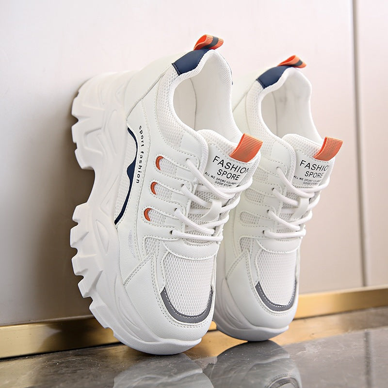 Damen Sportliche Sneakers mit atmungsaktivem Mesh-Obermaterial und dämpfender Sohle Drune