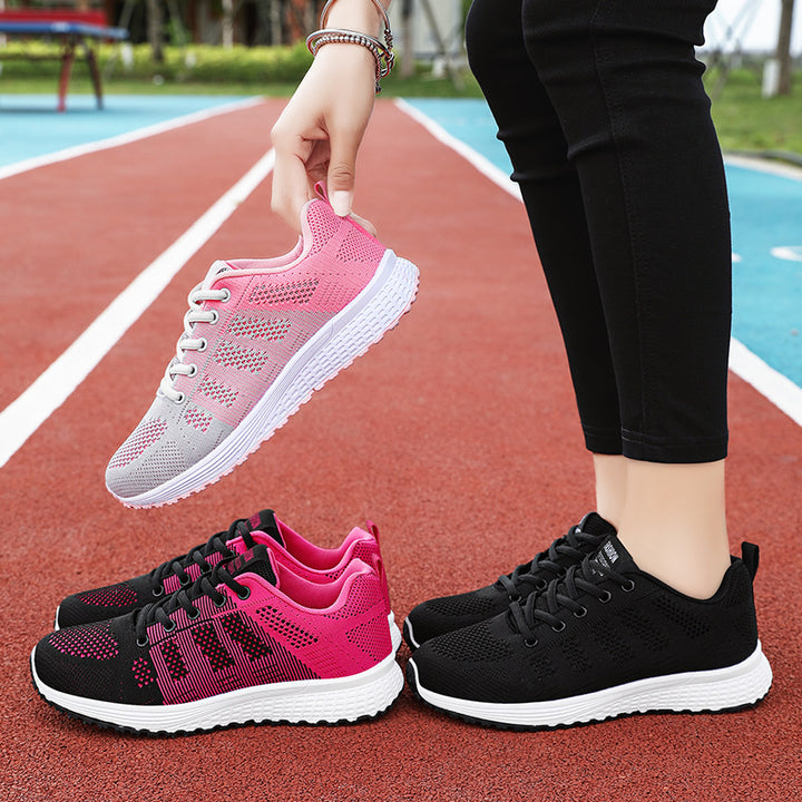 Damen nan atmungsaktiver Strick-Sneaker mit elastischem Sockenfit und dämpfender Komfortsohle Drune
