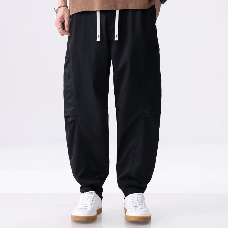Herren Cargo-Jogginghose mit Kordelzug, elastischem Saum und seitlichen Utility‑Taschen Drune