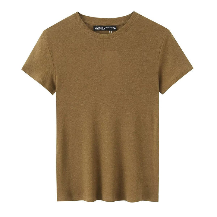 Damen Baumwoll-T-Shirt mit bequemem Schnitt und nachhaltigem Material Drune