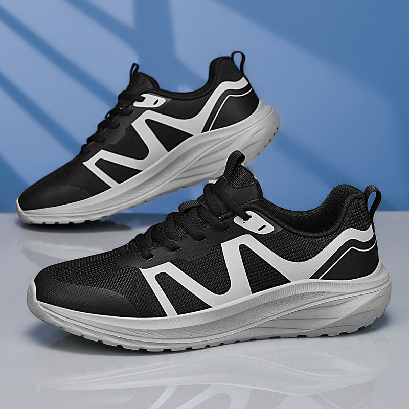Unisex leichte Mesh‑Walking‑Sneaker mit ergonomischer Wellen‑Zwischensohle und rutschfester Laufsohle Drune