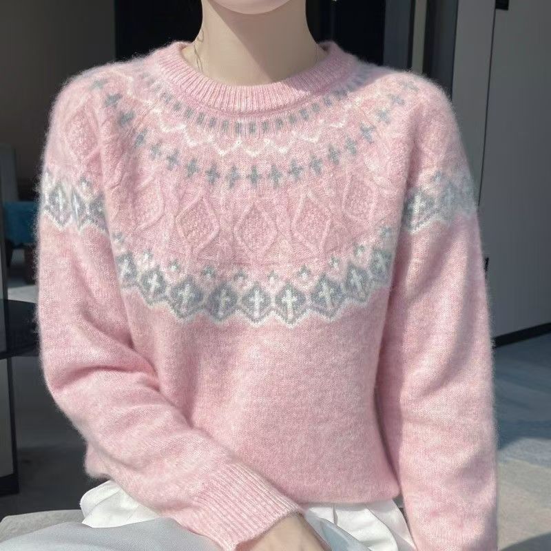 Damen Kuschelnder Strickpullover Drune