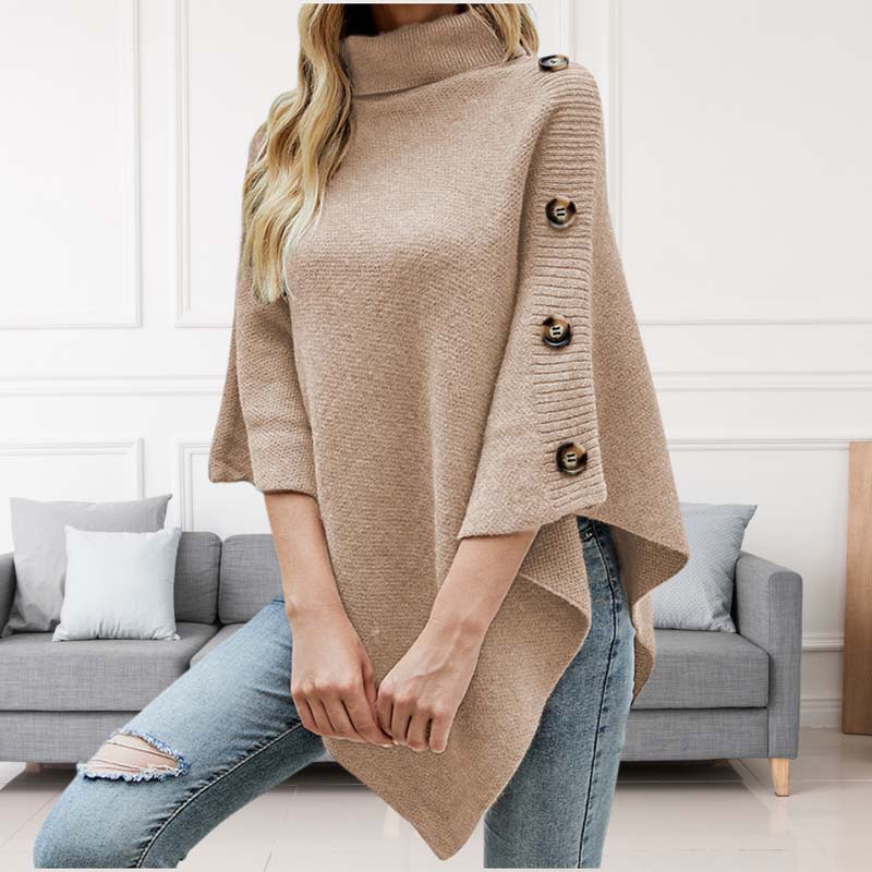 Drune | Einfarbiger Strickpullover Für Elegante Outfits