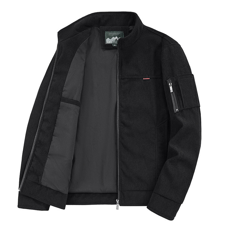 Herren modische Outdoor-Jacke mit strukturierten Details Drune
