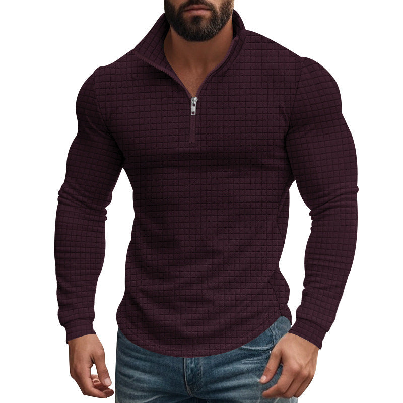 Herren Thermo-Fleecepullover mit Reißverschluss und strukturiertem Design Drune