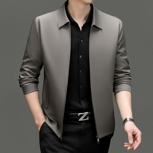 Herren modische Jacke mit innovativem Reißverschluss und elastischen Details Drune