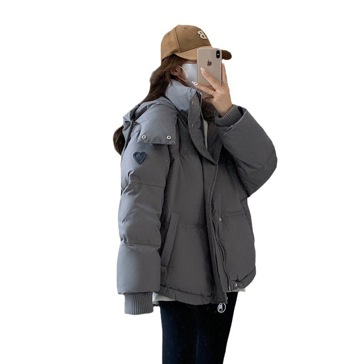 Damen Wattierte Winterjacke mit großzügigem Schnitt und hohem Kragen Drune