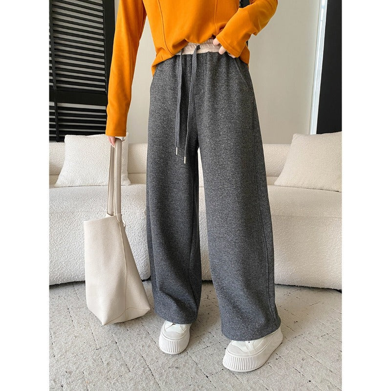 Damen lässige Sweatpants mit weitem Schnitt und praktischen Taschen Drune