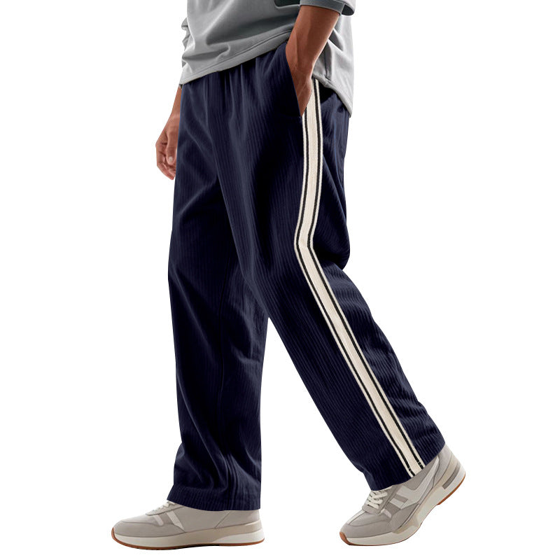 Herren Sportliche Freizeithose mit seitlichen Streifen Drune