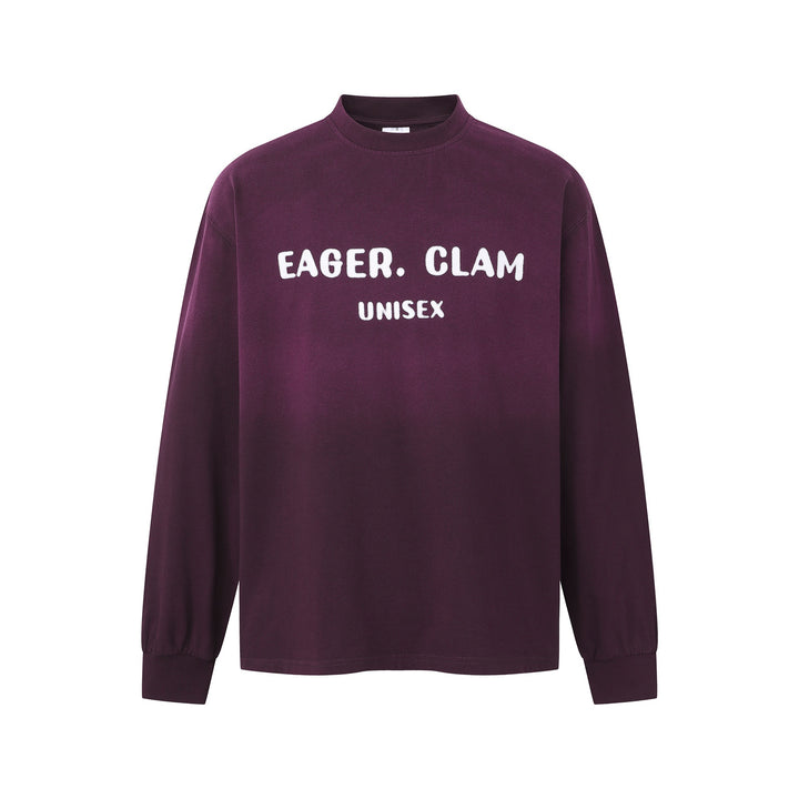 Unisex Oversize-Sweatshirt mit Mockkragen und Statement-Print Drune