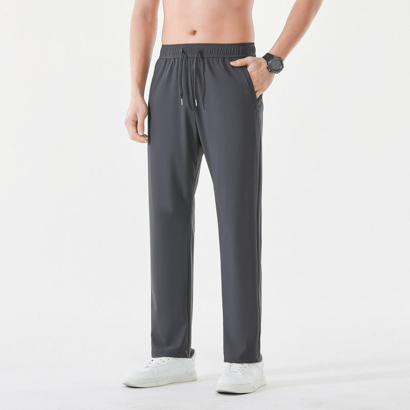 Herren Relaxed-Performance-Freizeithose mit elastischem Tunnelzug, schnell trocknendem Stretch & geradem Bein Drune