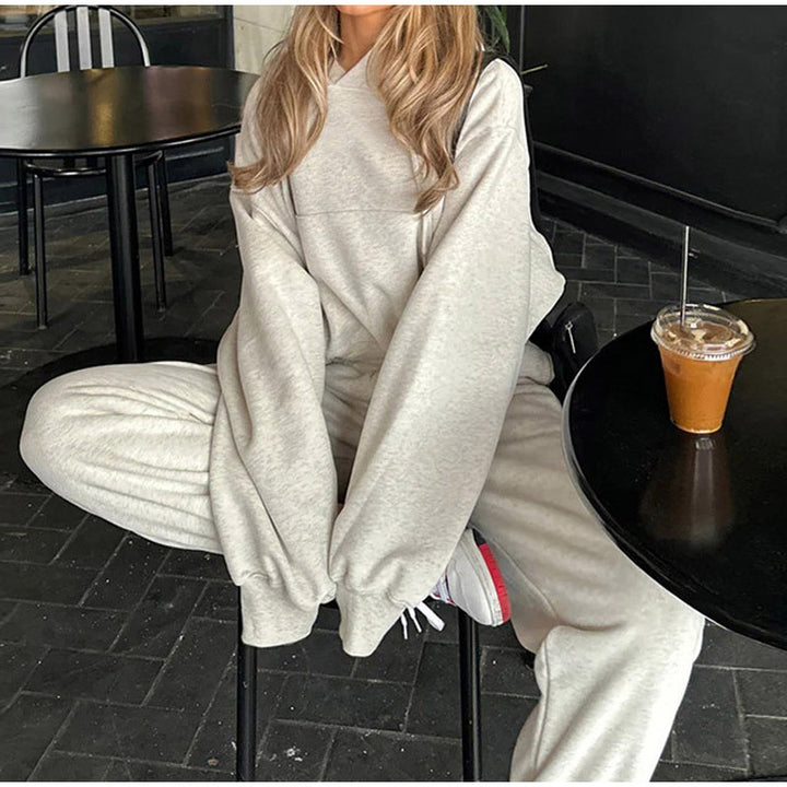 Damen Oversized Hoodie mit elastischem Bund Drune