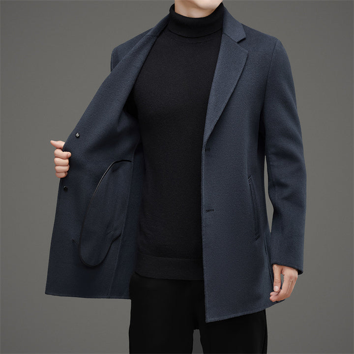 Herren Chic Eleganter Wollmantel Drune