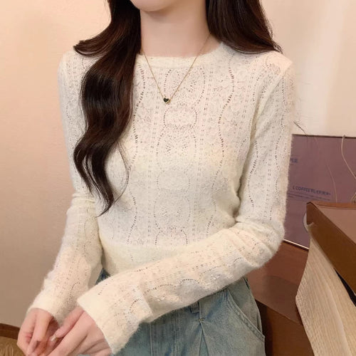 Damen Feinstrick Pullover mit langem Arm Drune