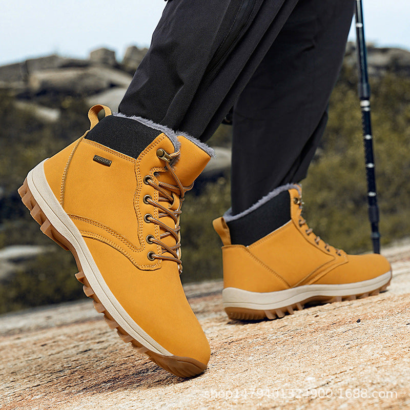 Damen Wärmeisolierte Winterstiefel mit rutschfester Sohle und kuscheligem Innenfutter Drune