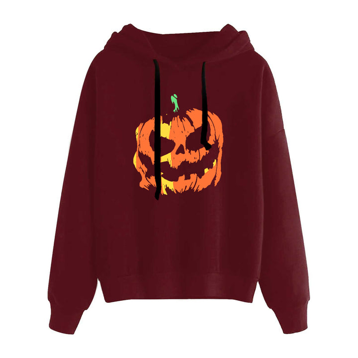 Damen nan lässiger Oversize Kapuzenpullover mit Herz‑und‑Pfotenprint, Kordelzug und gerippten Bündchen Drune