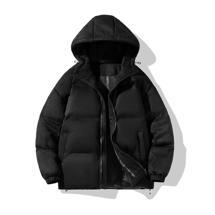 Herren -isolierte Kapuzen-Puffer-Parka mit wasserabweisendem Außenmaterial und fleecegefüttertem Innenraum Drune