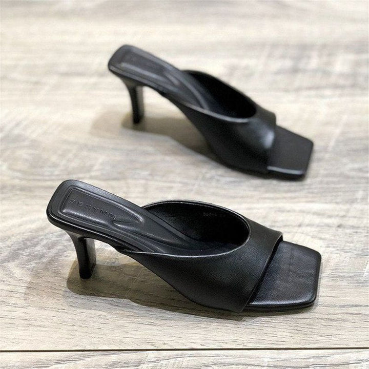 Damen elegante Mules mit geschwungenem Design Drune