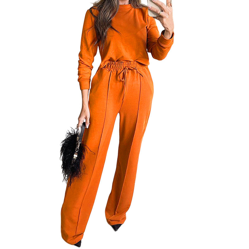 Damen elegantes Freizeitset mit hohem Komfort und elastischem Bund Drune
