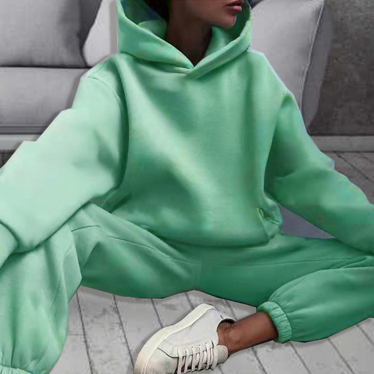 Damen Oversized Hoodie und Jogginghose Set Drune