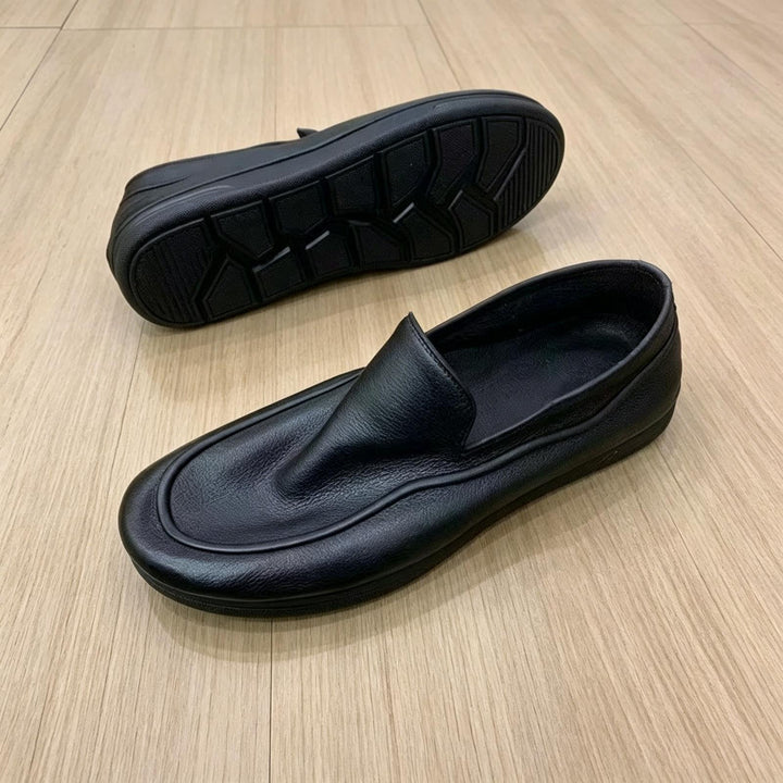 Herren Elegante Slip-On Leder Mokassins Drune