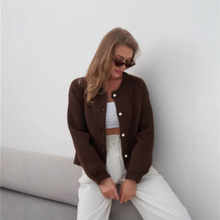 Damen Modische Strickjacke Drune