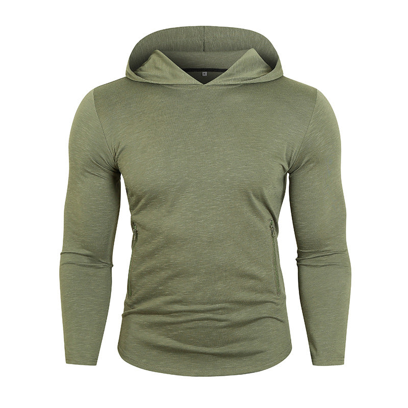 Herren Performance Langarm Kapuzenshirt Drune