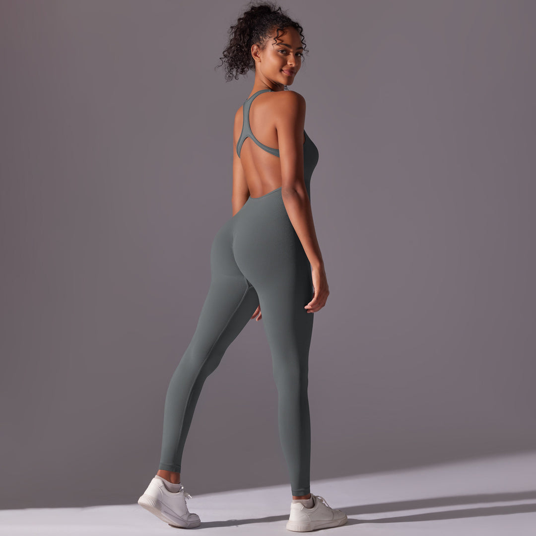 Damen Sportlicher Jumpsuit mit offener Rückenpartie und hoher Flexibilität Drune