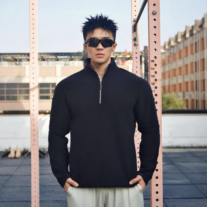 Drune | Aus Fleece Lockere Passform Hoher Kragen Reißverschluss Weich und Warm
