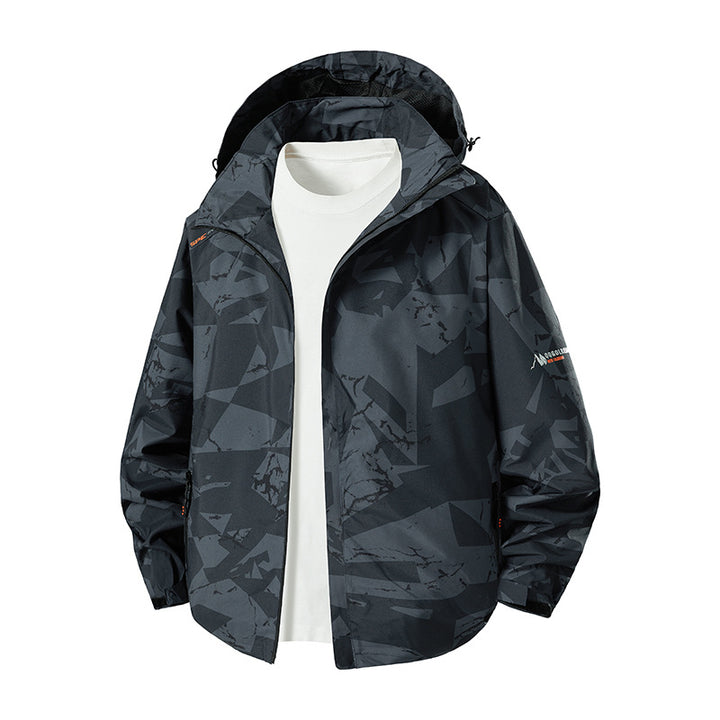 Herren Leichte Funktionsjacke mit Kapuze Drune