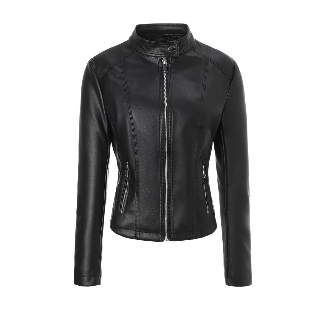 Damen Strukturierte Kunstlederjacke Drune