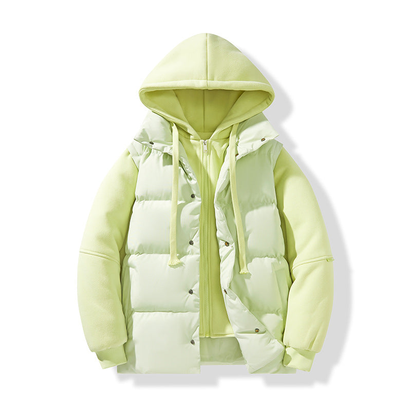Herren Hybrid-Steppjacke mit integrierter Kapuzen-Fleeceinnenschicht Drune