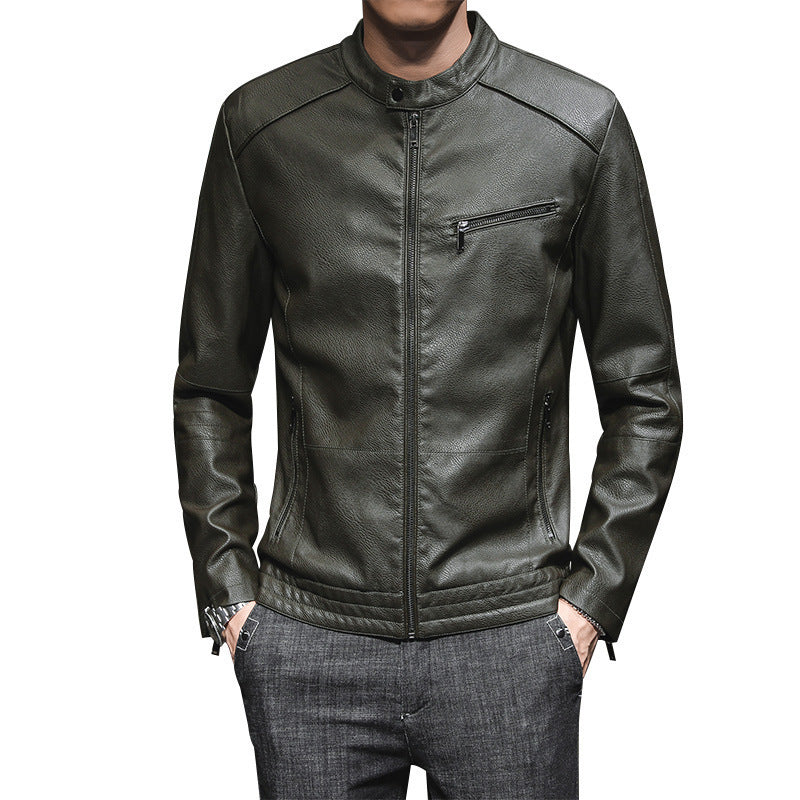 Herren Modische Kunstlederjacke Drune 1788321727