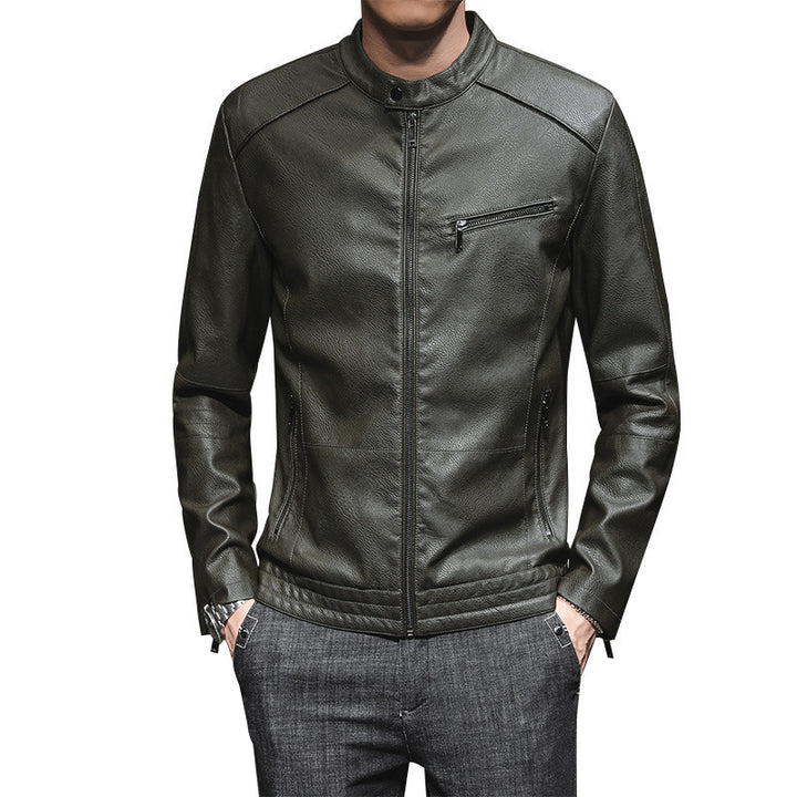 Herren Modische Kunstlederjacke Drune 1788321727